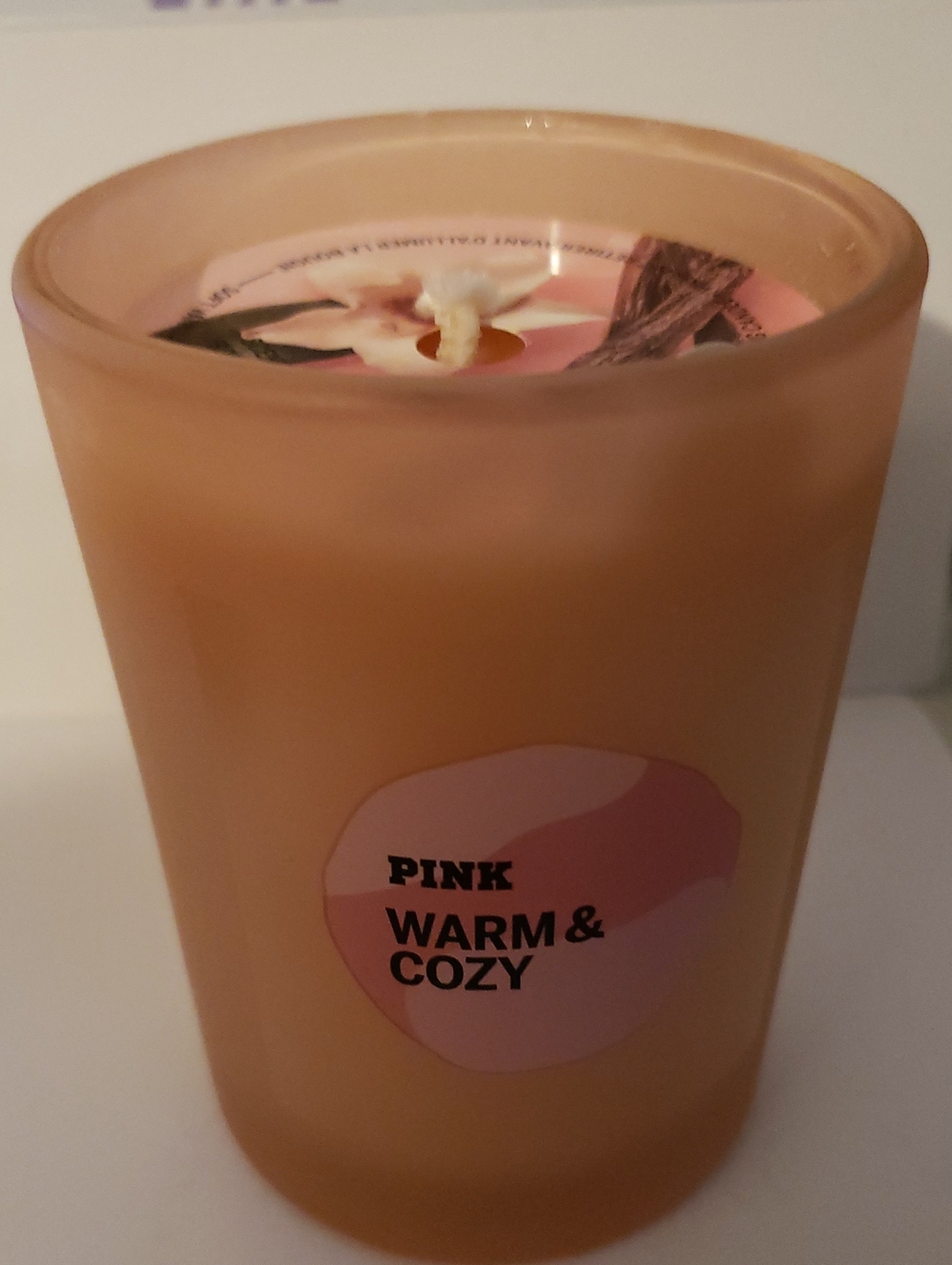 VICTORIAS SECRET PINK WARM & COZY SCENTED CANDLE 6.3 oz New